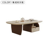 セラミック天板ローテーブル リビング用 収納付き ミニマルモダン ヴィンテージ風 hjl-5668