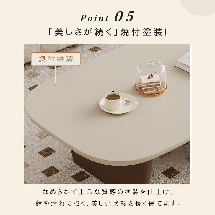 セラミック天板ローテーブル リビング用 収納付き ミニマルモダン ヴィンテージ風 hjl-5668