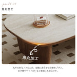伸縮式ローテーブル 洞石風セラミック天板 リビング用 ミニマルヴィンテージ クリーム系 高級感デザイン hjl-5669