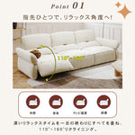 極上の快適さ！パイン素材使用 高品質多層板＆ポリエステルソファー hksc-988