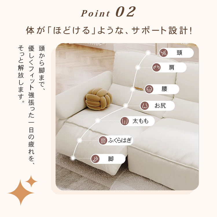 極上の快適さ！パイン素材使用 高品質多層板＆ポリエステルソファー hksc-988