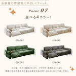 極上の快適さ！パイン素材使用 高品質多層板＆ポリエステルソファー hksc-988