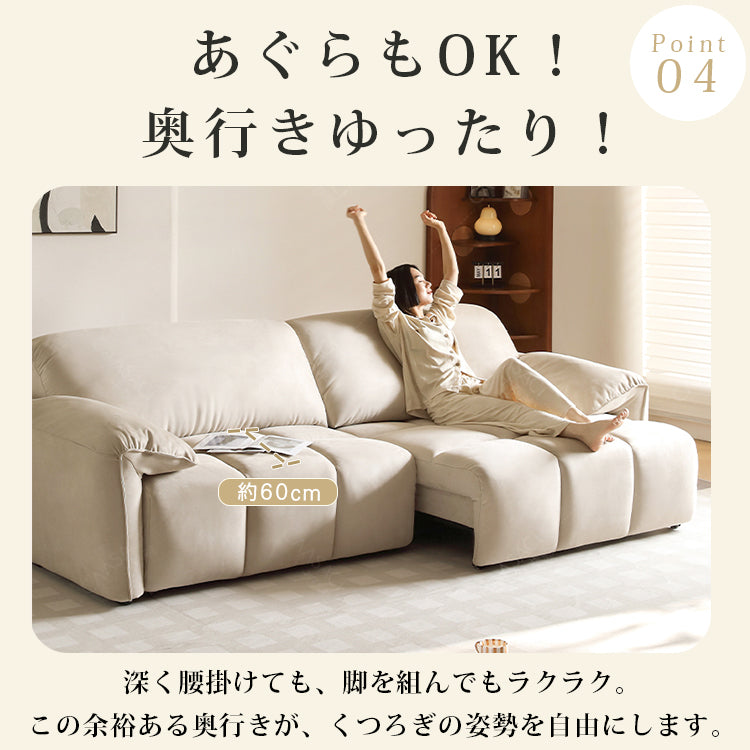 【高品質】パイン多層板とシリコンフィル使用の快適ダウンソファー hksc-994