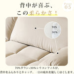 【高品質】パイン多層板とシリコンフィル使用の快適ダウンソファー hksc-994