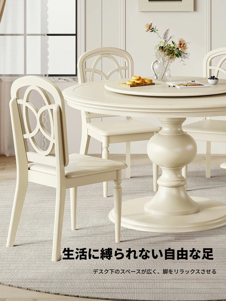 チェリー材使用のエレガントテーブルセット｜シンプルで洗練されたデザイン｜ダイニングやリビングに最適なインテリア家具 hl-4898