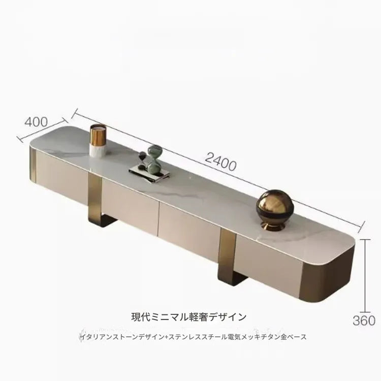 テレビ台 カラー1 セラミック 無垢材 ステンレス hlwy-3704