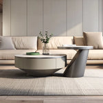 Coffee table カラー1 セラミック 無垢材 ステンレス hlwy-3705