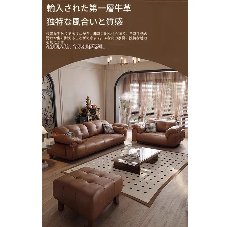 高品質アッシュ材使用 シンプル＆モダンソファー – ダウン仕様の快適さと合皮の高級感を両立 hly-3032