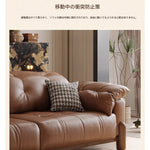 高品質アッシュ材使用 シンプル＆モダンソファー – ダウン仕様の快適さと合皮の高級感を両立 hly-3032