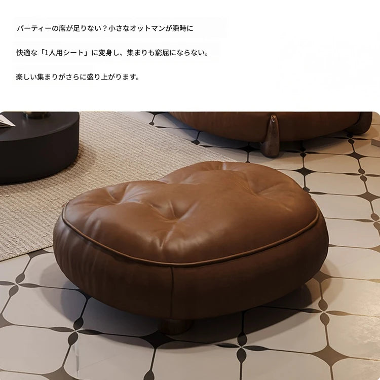 モダンなパイン素材のソファー｜ホワイトグースダウン＆合皮使用 | 快適なシリコンフィルクッション付き hly-3033