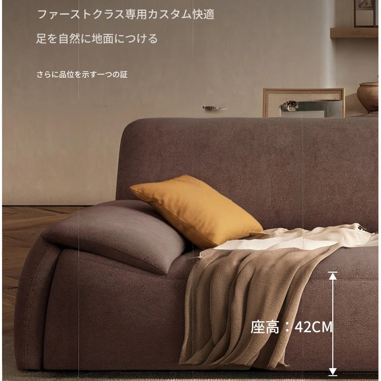 モダンパインダウンエアレザーソファー - おしゃれで快適なリビング空間を演出！ hly-3035