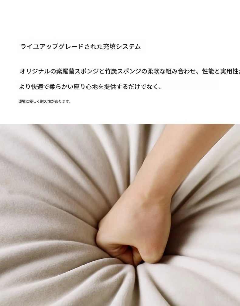 スタイリッシュなパイン無垢材ソファー | シリコンフィル＆エアレザークッションで極上の座り心地 | モダンなリビングに最適！ hly-3036