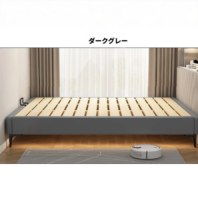 パイン材使用のモダンデザインベッド｜シンプルで洗練されたインテリアに最適！ hlyj-3140