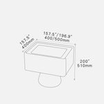 【高級ナイトテーブル】モダンデザイン・無垢材×ガラス×PUレザーの洗練された一台 hmq-1913