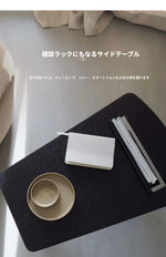 オーク製スタイリッシュラック - 折りたたみ式書籍収納テーブル【北欧デザイン】 hmr-4809