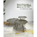オシャレな八角形センターテーブルセット｜リビングを華やかに彩るデザイン家具 hmsf-4679
