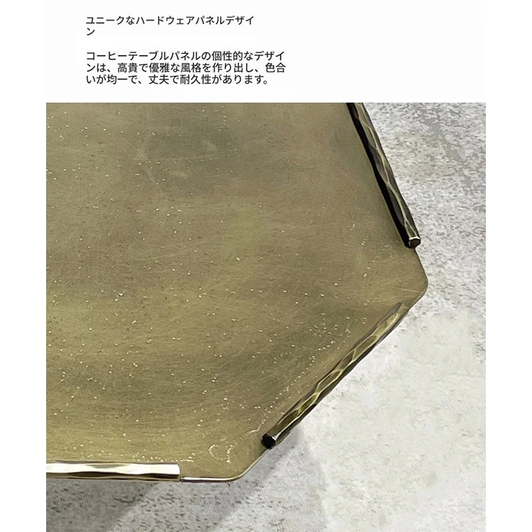 オシャレな八角形センターテーブルセット｜リビングを華やかに彩るデザイン家具 hmsf-4679