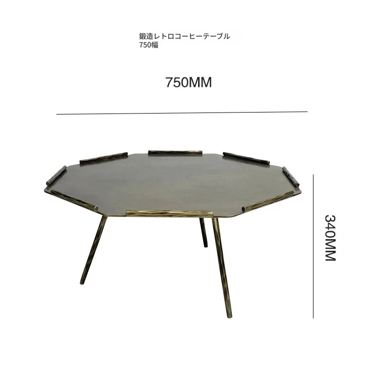 オシャレな八角形センターテーブルセット｜リビングを華やかに彩るデザイン家具 hmsf-4679