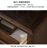 無垢材パイン製 収納力抜群のスタイリッシュキャビネット - こだわりのデザインでお部屋を彩る hmy-4994