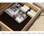 無垢材パイン製 収納力抜群のスタイリッシュキャビネット - こだわりのデザインでお部屋を彩る hmy-4994