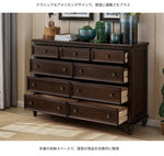 無垢材パイン製 収納力抜群のスタイリッシュキャビネット - こだわりのデザインでお部屋を彩る hmy-4994