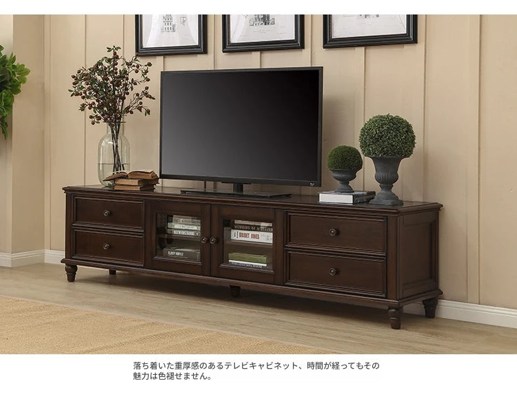 無垢材パイン使用のスタイリッシュなテレビ台【収納力抜群】【洗練されたデザイン】 hmy-4996