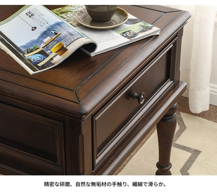 無垢材パインのセンターテーブル - クラシックデザインでリビングを彩る多層板テーブル hmy-4999