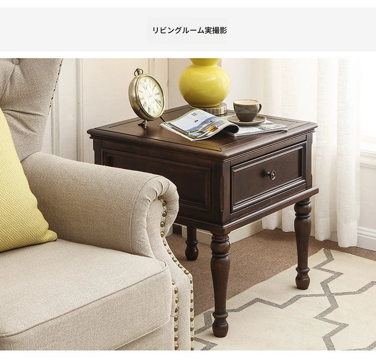 無垢材パインのセンターテーブル - クラシックデザインでリビングを彩る多層板テーブル hmy-4999