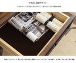 無垢材パイン材キャビネット - 多層板ガラス扉付き、収納力抜群のインテリア家具 hmy-5000