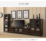 無垢材パイン材キャビネット - 多層板ガラス扉付き、収納力抜群のインテリア家具 hmy-5000