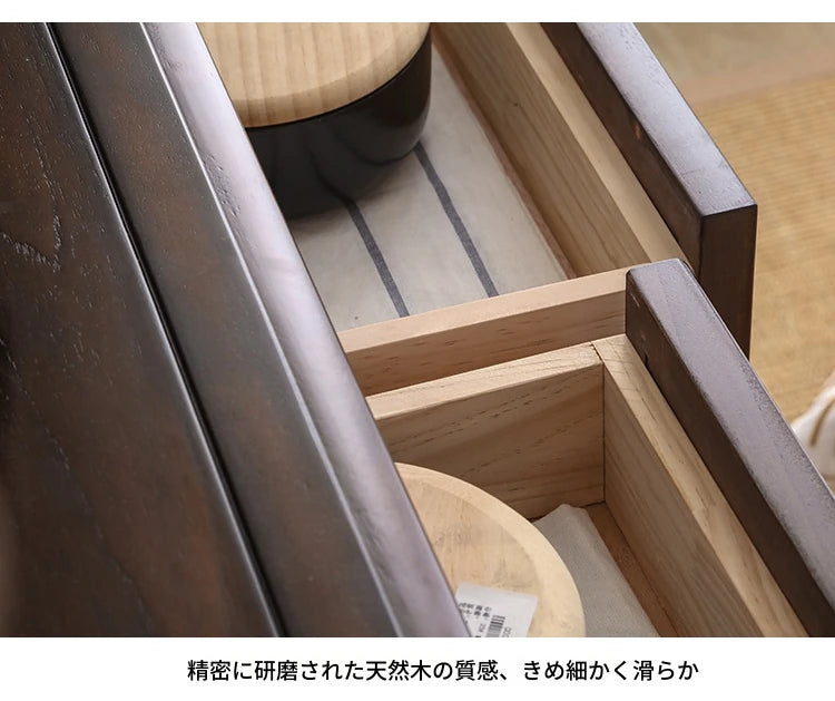無垢材パイン使用の高級キャビネット - シンプルでエレガントな収納家具、リビングや寝室に最適！ hmy-5005