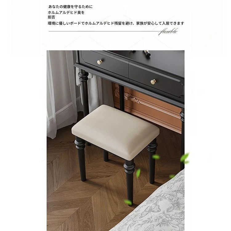 無垢材とPUレザー使用のおしゃれなスツール - モダンなインテリアに最適！ hmz-4939