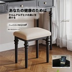 無垢材とラタン使用のスタイリッシュチェア - ラテックスPUレザーの快適な座り心地！ hmz-4940
