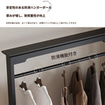 無垢材のエlegantハンガーラック - クラシックスタイル、収納付き、衣類とバッグを美しくディスプレイ！ hmz-4949
