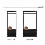 無垢材のエlegantハンガーラック - クラシックスタイル、収納付き、衣類とバッグを美しくディスプレイ！ hmz-4949