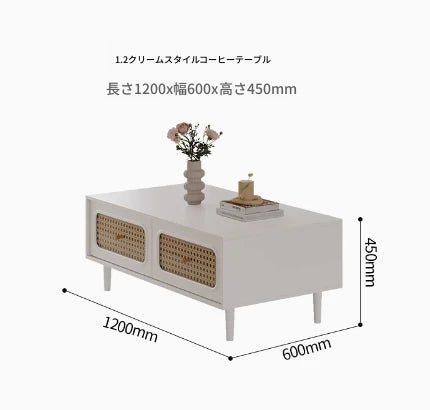 無垢材と強化ガラス製のスタイリッシュセンターテーブル - モダンリビングにぴったり！ hmz-4950