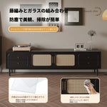 無垢材と強化ガラス製のスタイリッシュセンターテーブル - モダンリビングにぴったり！ hmz-4950