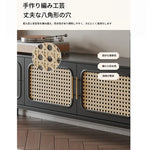 無垢材と強化ガラス製のスタイリッシュセンターテーブル - モダンリビングにぴったり！ hmz-4950