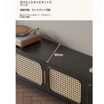 無垢材と強化ガラス製のスタイリッシュセンターテーブル - モダンリビングにぴったり！ hmz-4950