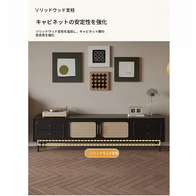 無垢材と強化ガラス製のスタイリッシュセンターテーブル - モダンリビングにぴったり！ hmz-4950
