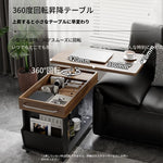 強化ガラスのセンターテーブル | モダンデザインと収納力抜群！リビングに最適なテーブル hmz-4954