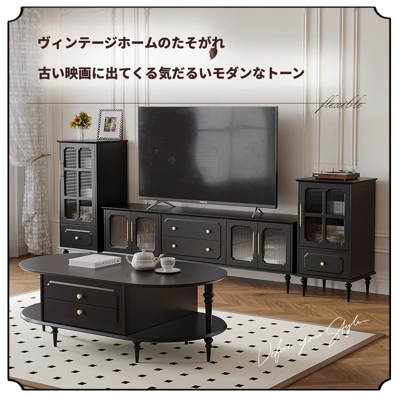無垢材ガラスキャビネット - シックなデザインでおしゃれな収納空間を演出！ hmz-4956