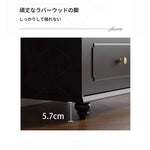 無垢材キャビネット | スタイリッシュな収納ソリューション | モダンデザインと機能性を兼ね備えた家具 hmz-4958