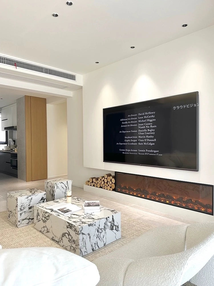 モダンデザイン 大理石センターテーブル 多層板仕上げ 公式インテリアアクセント hny-5224
