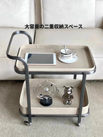 ステンレス製合成皮革センターテーブル｜おしゃれで機能的なリビング家具｜モダンデザインのキャスターテーブル hqy-5201