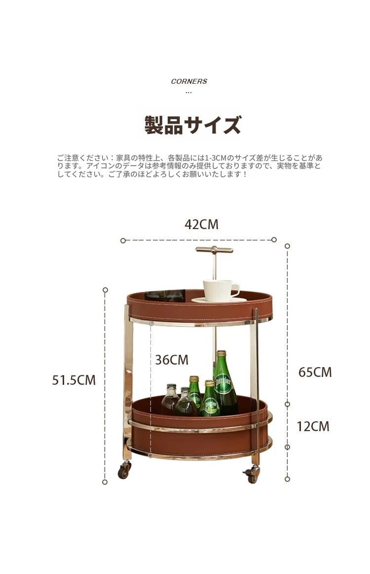 スタイリッシュなステンレス製センターテーブル | 合成皮革仕上げ | モダンインテリアにぴったりのサイドテーブル hqy-5203