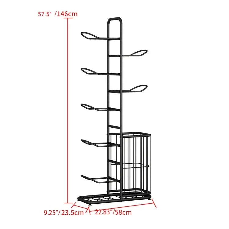 スポーツボール収納ラック｜おしゃれなメタルデザインで多用途使用可 hsen-2027