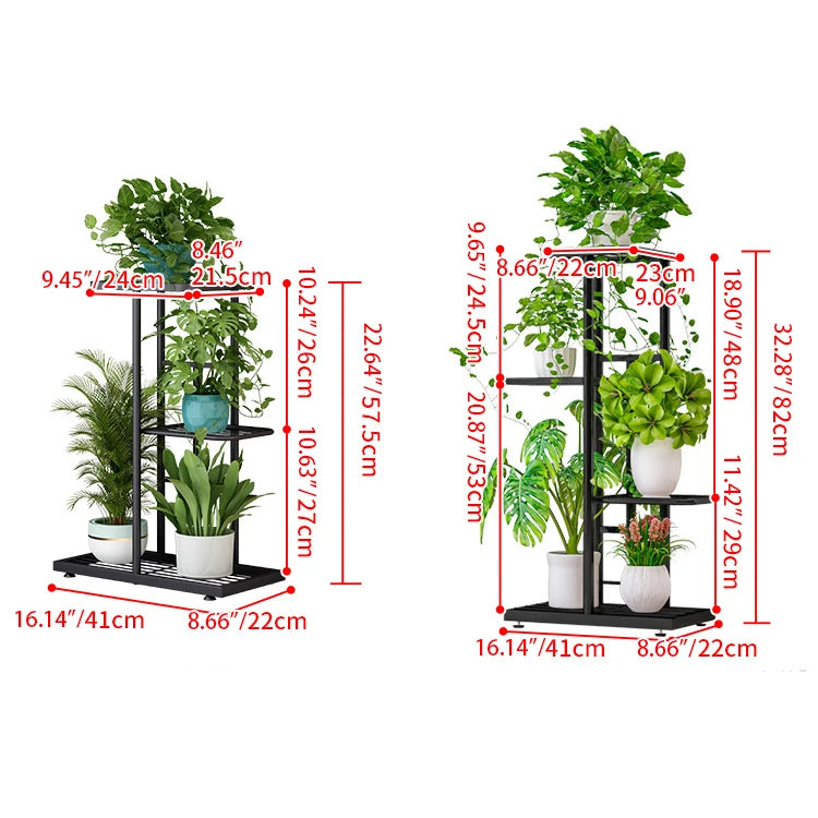 モダンな多層植物ラック - 室内装飾に最適なスタイリッシュなデザイン hsen-2037