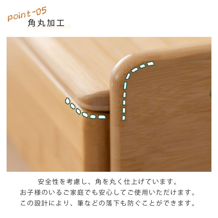 多機能 竹木製テーブル シンプルでおしゃれなデザイン hsl-71