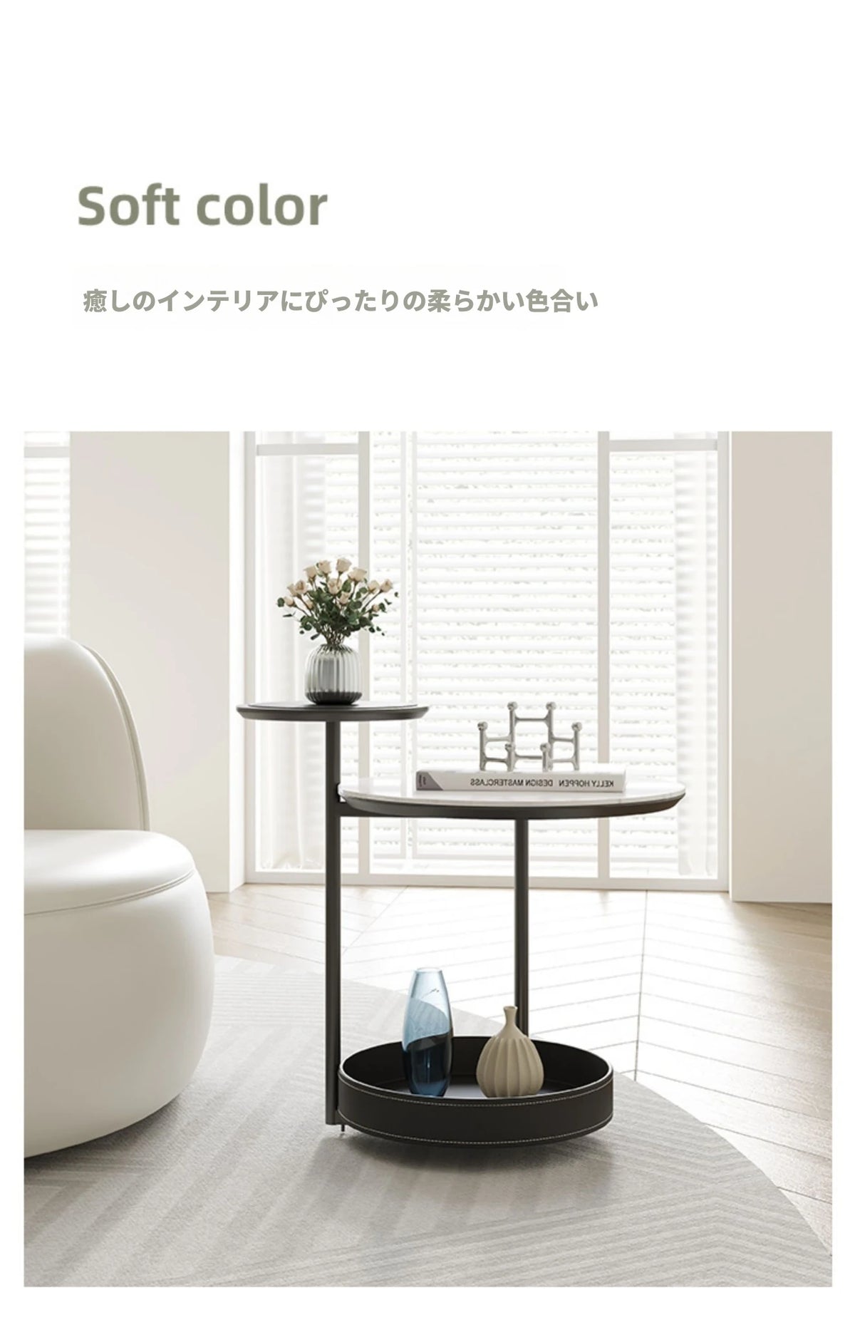 セラミック製モダンセンターテーブル - 合成皮革トリムデザイン、リビングルームに最適なスタイリッシュな家具 hsms-4911